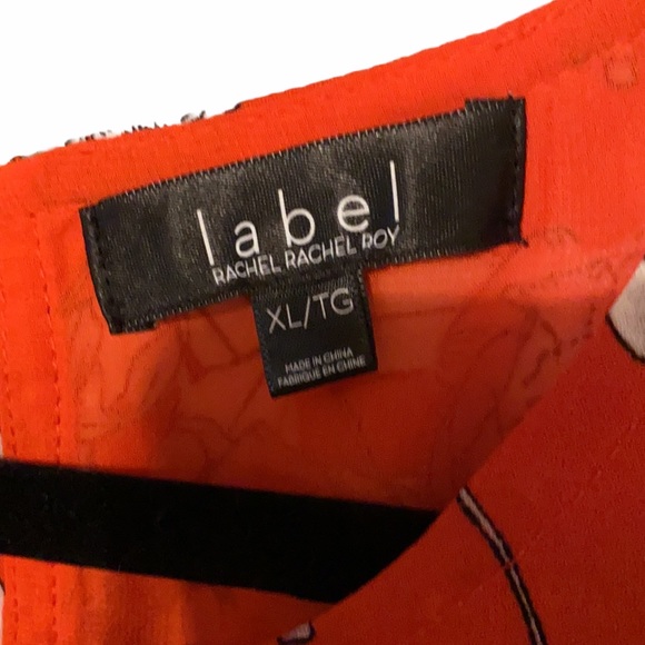 Rachel Rachel Roy The Label Orange Floral Tank - Picture 3 of 8